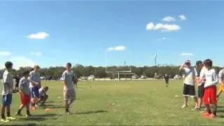 Kevin hits a 60 from ground at Kickingworld Camp