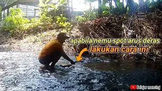 Cara mudah mancing uceng di spot arus deras,lakukan trik ini biar dapat poin banyak