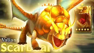 Valiant Scarbearer — 5-Star Yellow Rumblehorn | Dragons: Titan Uprising
