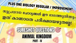 Plus One Biology RAPID Revision Is The BEST Way To Improve Your Grades | Animal Kingdom | Part IV