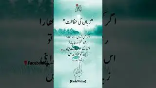 Juban ki hifazat 🤫💯 #urdulines #islamicpoetry #shayari #shorts #shortvideo #reels #urdupoetry