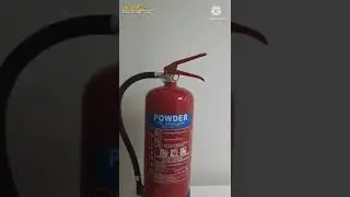 ABC dry chemical powder fire extinguisher.