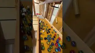 Marble Run (Straight Marble Run Course Made with Corrugated Sheets) #19 #ASMR