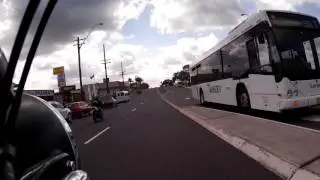 Learner rider misses red light
