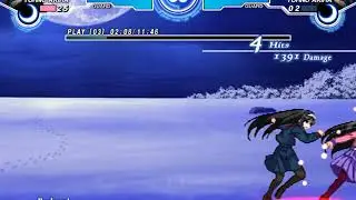 Melty Blood Actress Again Current Code- C-Seifuku Akiha Corner Combo #5