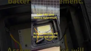 Solar LED lamp battery replacement.    Find.  Cobble.  Fix.  Test like a pro.