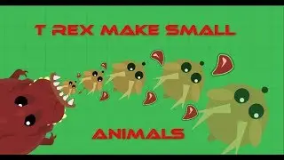 Mope.io // T REX MAKING TINY ANIMALS // So cute