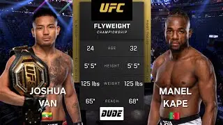 Джошуа Ван против Манела Капе - UFC Fantasy - Прогноз боя с помощью ИИ - Полный текст