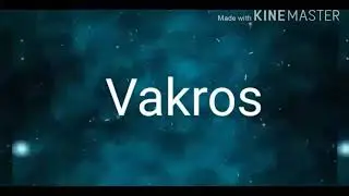 у VAKROS  новоэ интро