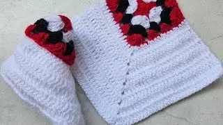 Crochet baby item/Easy booties 