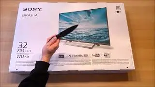 Sony Bravia KLD 32 WD 755 BAEP - Unboxing und Einrichtung