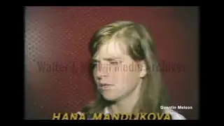 Hana Mandl&iacute;kov&aacute; Interview after Defeating Martina Navratilova at Wimbledon (July 2, 1981)