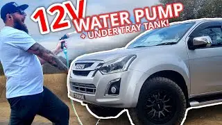 Is this THE BEST way to take water off-grid camping?! 70L camp shower install | Budget Tourer Ep2.