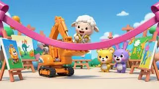 🏗️ Heavy Equipment Cartoon | Construction Vehicles Animation