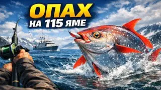 СЕКРЕТНАЯ ТОЧКА 115 Яма и Поимка Опаха &mdash; геймплей Русская Рыбалка 4