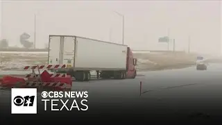 Vehicles getting stuck, sliding as road conditions worsen in Denton County