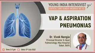 VENTILATOR ASSOCIATED PNEUMONIA (VAP ). ASPIRATION PNEUMONIA :  DR VIVEK NANGIA  (  MAX )