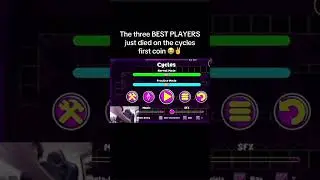 The three BEAT PLAYERS just died on the cycles first coin 😭✌️#gd #geometrydash #fyp #viral #jokes