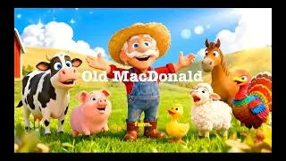 Old MacDonald Had a Farm Children's Nursery Folk Song Cartoon Animation for Kids