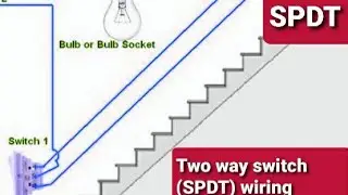 Two way switch (SPDT) wiring connection || Engineers View || Ashokraj S || Hindi