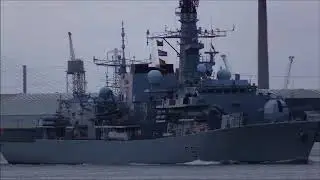 H.M.S.SUTHERLAND Passing Gravesend 24/10/2017. Thames Shipping by R.A.S.