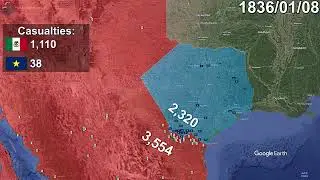 Texas Revolution using Google Earth