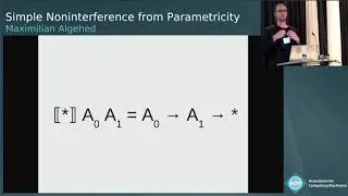 Simple Noninterference from Parametricity