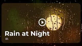 Rain at Night 🌙 Candle Light | 8 Hours Deep Sleep & Relaxing Rain Sounds