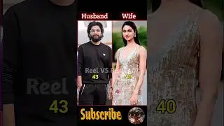 South Indian Actors Real Life Husband Wife and age ✨🔥 (Pt-9) #south #actor #shorts #wife #alluarjun