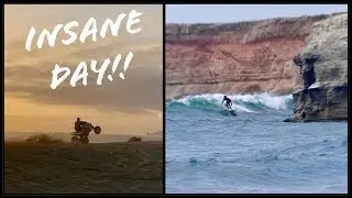 INSANE NOVELTY SURF & RIPPING QUADS in SAND DUNES!!