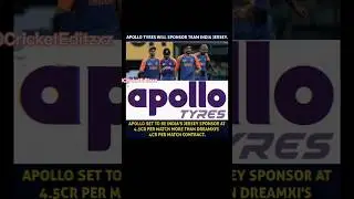 Apollo Tyre The New Sponser 🚨
