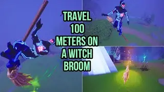 Travel 100 Meters on a Witch Broom - Fortnite