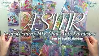 ASMR No Talking – Organizing My Little Pony Cards (SGR to SSR by Number) #asmr