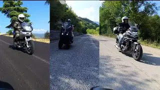 MOTOGIRO #ABRUZZO-#YAMAHA TRACER 9 GT + #GILERA FUOCO 500-HONDA NC750X-DUCATI MULTISTRADA 1000 - 4K