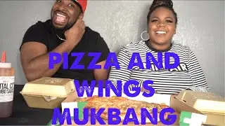 PAPA JOHNS PIZZA AND WINGSTOP WINGS MUKBANG
