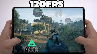 Handcam Gaming Tablet 🔥 120FPS Smooth Gameplay Delta Force Mobile  Test