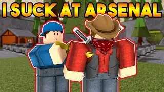 I SUCK AT ARSENAL... (I LOST A 1V1???) (ROBLOX)