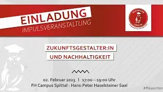 Livemitschnitt der Bildungshub IMPULSVERANSTALTUNG: ZUKUNFTSGESTALTER:IN UND NACHHALTIGKEIT