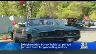 Hingham High School Holds Car Parade To Celebrate Graduating Seniors