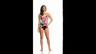 Penbrooke Spring Blooms Bow Front Top | SwimOutlet.com