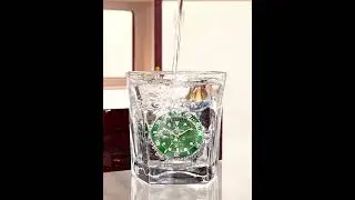 Мужские кварцевые часы Светящиеся водонепроницаемые часы с привидением в зеленой воде112203