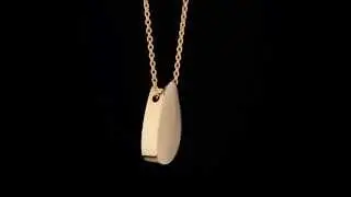 Scento - 18ct. Gold plated Drop Perfume Necklace