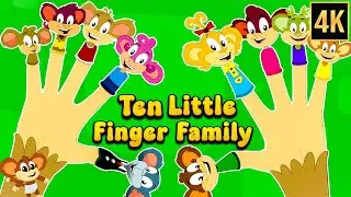 Ten Little Finger Family Song + More Learning Videos for Kids