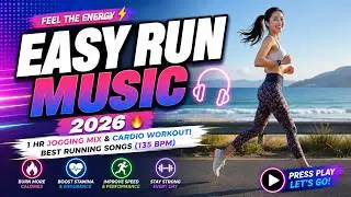 EASY RUN Music 2025 🔥 1 HR Jogging Mix & Cardio Workout! Best Running Songs (135 BPM) 👟