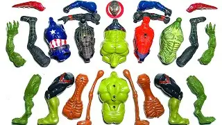 AVENGERS TOYS ASSEMBLE LIZARD CAPTAIN AMERICA SPIDER-MAN SIRENHEAD HULK BLACK SPIDER-MAN SUPERHERO
