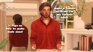 Creating a Male Townie for My Forever Save  | Cozy CAS 🤍 | The Sims 4