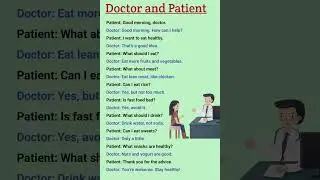 Conversation Between a Doctor and Patient about Healthy Food #conversation #shortsbeta  #english