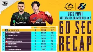 🔥60s Recap - Afterparty Showdown Day 2 | 2022 PMWI