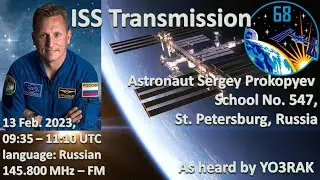 Cosmonaut Sergey Prokopyev - School No. 547, St. Petersburg, Russia, 13.Feb.2023, 09:35 UTC