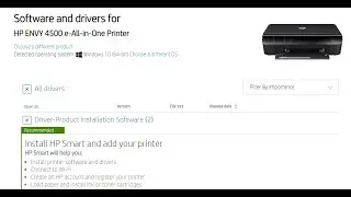 hp smart app for HP envy 4500 printer setup |  steps for driver download, wireless install